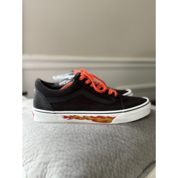 VANS X Old Skool Flame Cut Out Custom Rare 10.5 flames. Halloween. Sk8 shoes main image 14